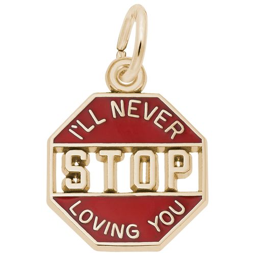 I'll Never Stop Loving Charm Gold Plated - 10-2749