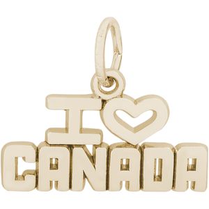 I Love Canada Charm 10K Gold - 10-6133