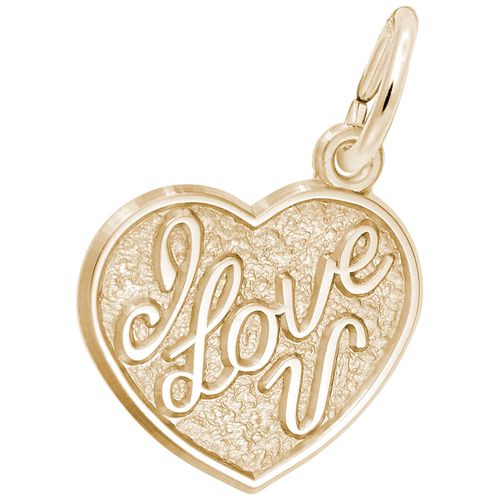 I Love U Charm 14K Gold - 10-4515