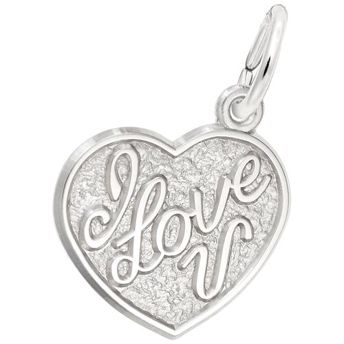 I Love U Charm Silver - 10-4515