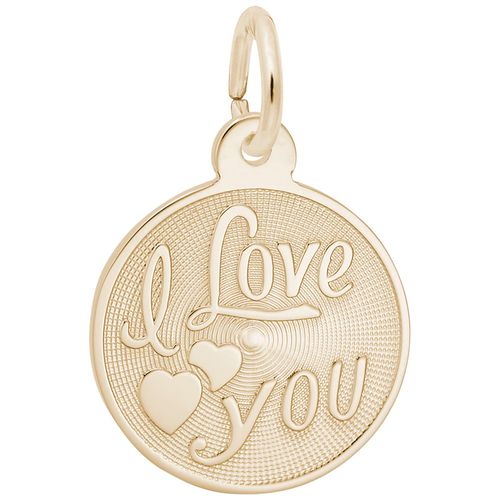 I Love You Charm 10K Gold - 10-5617