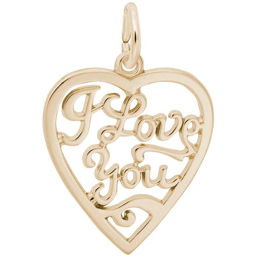 I Love You Charm Gold Plated - 10-0685