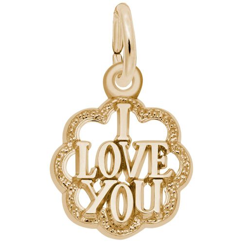 I Love You Charm Gold Plated - 10-1976