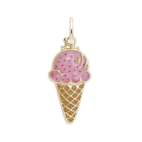 Rembrandt Ice Cream - Painted Charm - 10K Gold - 10-1013-1-10K