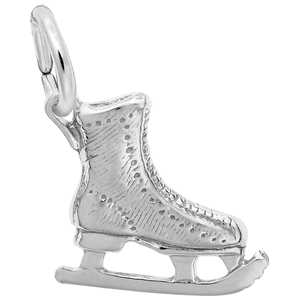 Ice Skate Charm Silver - 10-0523