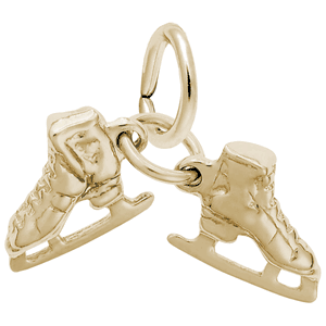 Ice Skates Charm 14K Gold - 10-0521