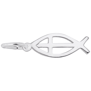 Ichthus Charm White Gold - 10-3634