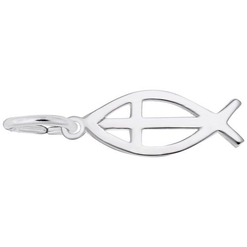 Ichthus Charm White Gold - 10-3634