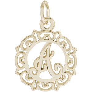 Initial A Charm 14K Gold - 10-0817-1