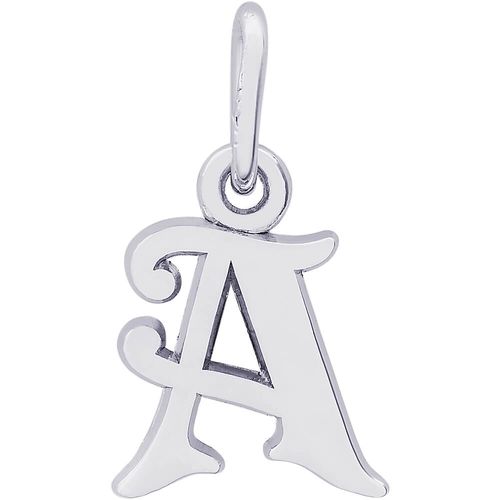 Initial A Charm White Gold - 10-4765-1