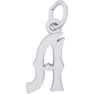 Initial A Charm White Gold - 10-4766-1