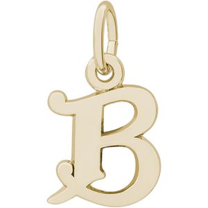 Initial B Charm Gold Plated - 10-4765-2