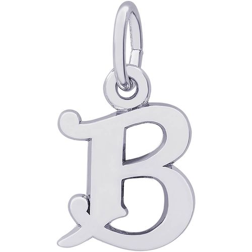 Initial B Charm White Gold - 10-4765-2