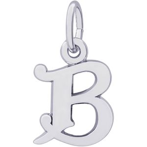 Initial B Charm White Gold - 10-4765-2