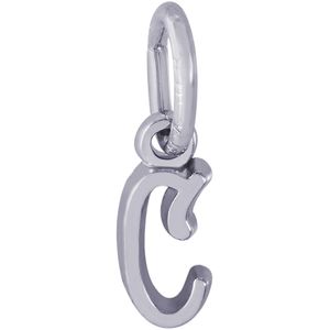 Initial C Charm White Gold - 10-5420-3