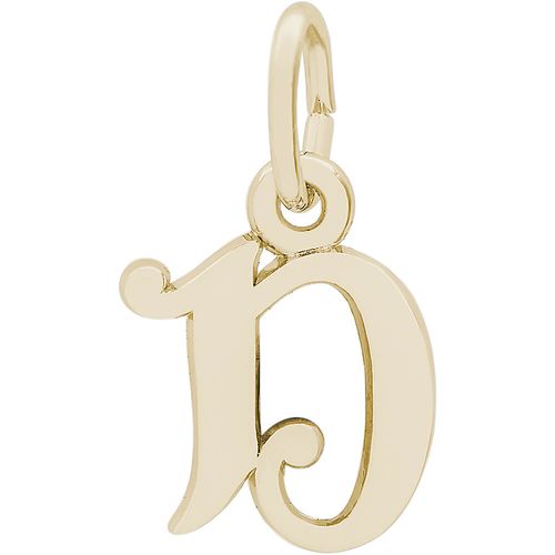 Initial D Charm Gold Plated - 10-4765-4