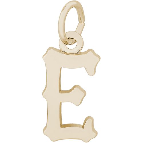 Initial E Charm Gold Plated - 10-4766-5