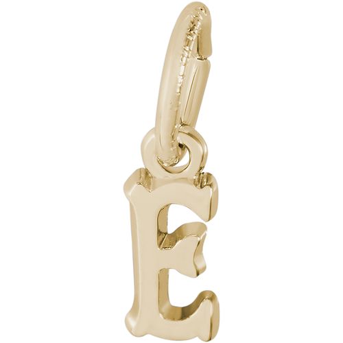 Initial E Charm Gold Plated - 10-5420-5