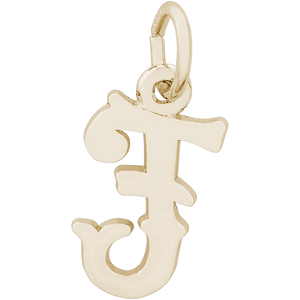 Initial F Charm Gold Plated - 10-4766-6