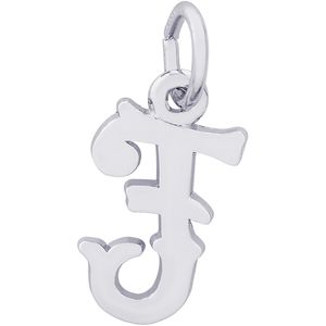 Initial F Charm Silver - 10-4766-6