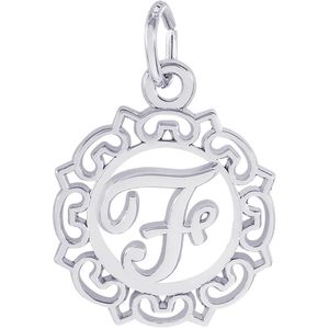 Initial F Charm Silver - 10-0817-6