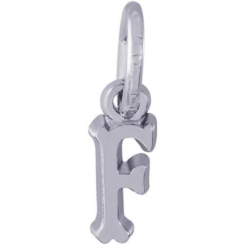 Initial F Charm White Gold - 10-5420-6