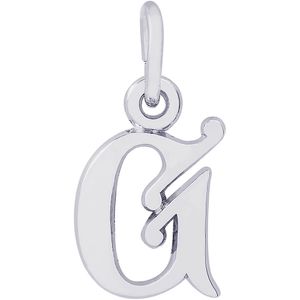 Initial G Charm White Gold - 10-4765-7