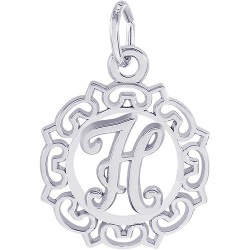 Initial H Charm Silver - 10-0817-8