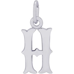 Initial H Charm Silver - 10-4766-8