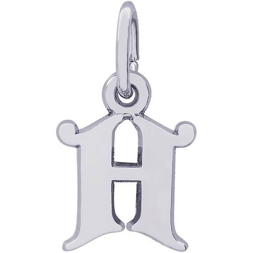 Initial H Charm White Gold - 10-4765-8