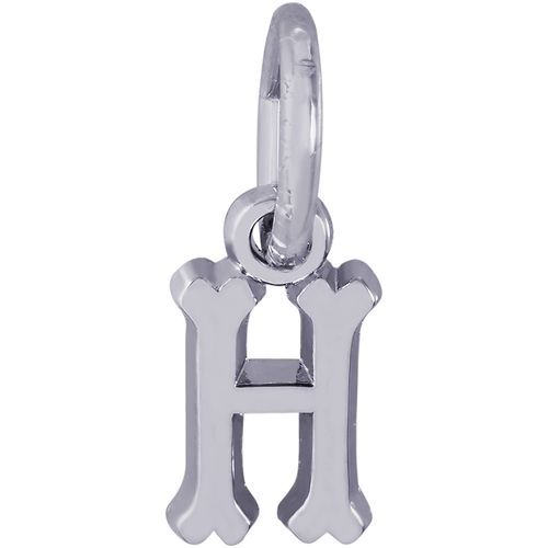 Initial H Charm White Gold - 10-5420-8