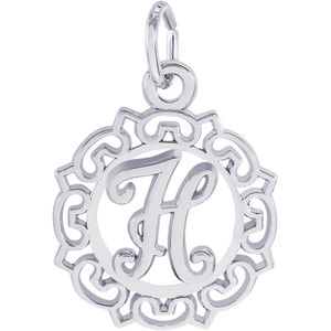 Initial H Charm White Gold - 10-0817-8