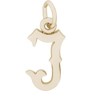 Initial J Charm Gold Plated - 10-4766-10