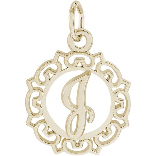 Initial J Charm Gold Plated - 10-0817-10