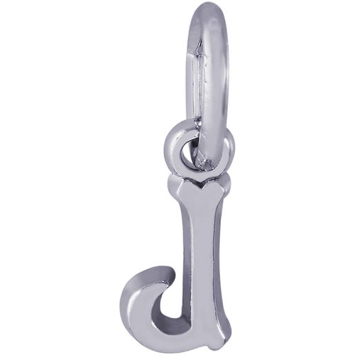 Initial J Charm White Gold - 10-5420-10