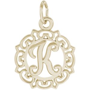 Initial K Charm Gold Plated - 10-0817-11