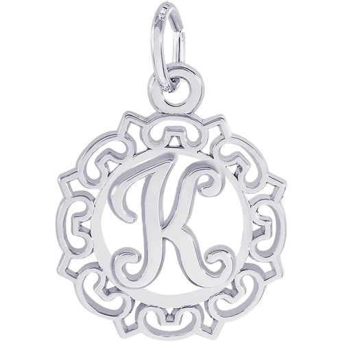 Initial K Charm White Gold - 10-0817-11