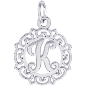 Initial K Charm White Gold - 10-0817-11