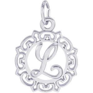 Initial L Charm Silver - 10-0817-12