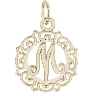 Initial M Charm Gold Plated - 10-0817-13