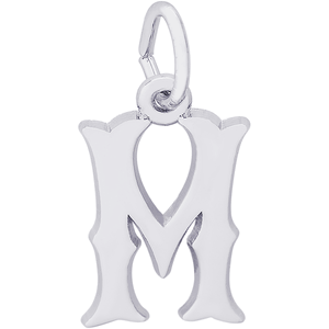 Initial M Charm Silver - 10-4766-13