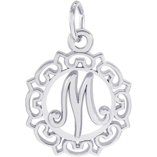 Initial M Charm White Gold - 10-0817-13