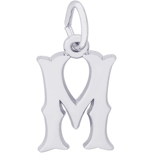 Initial M Charm White Gold - 10-4766-13