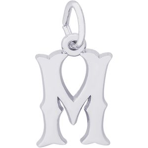 Initial M Charm White Gold - 10-4766-13
