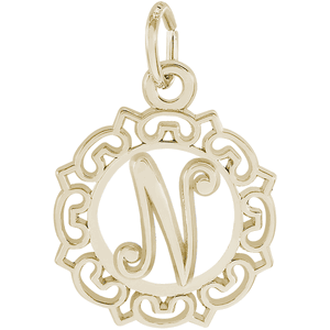 Initial N Charm 10K Gold - 10-0817-14