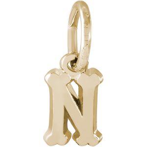Initial N Charm 14K Gold - 10-5420-14