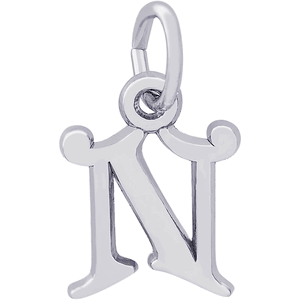 Initial N Charm White Gold - 10-4765-14
