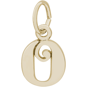 Initial O Charm 10K Gold - 10-4765-15