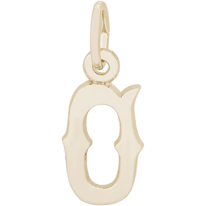 Initial O Charm Gold Plated - 10-4766-15
