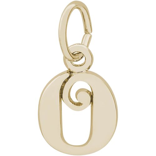 Initial O Charm Gold Plated - 10-4765-15